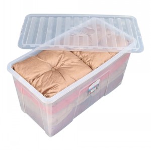 Wham Crystal Plastic Storage Box & Lid Size 19 110 Litre